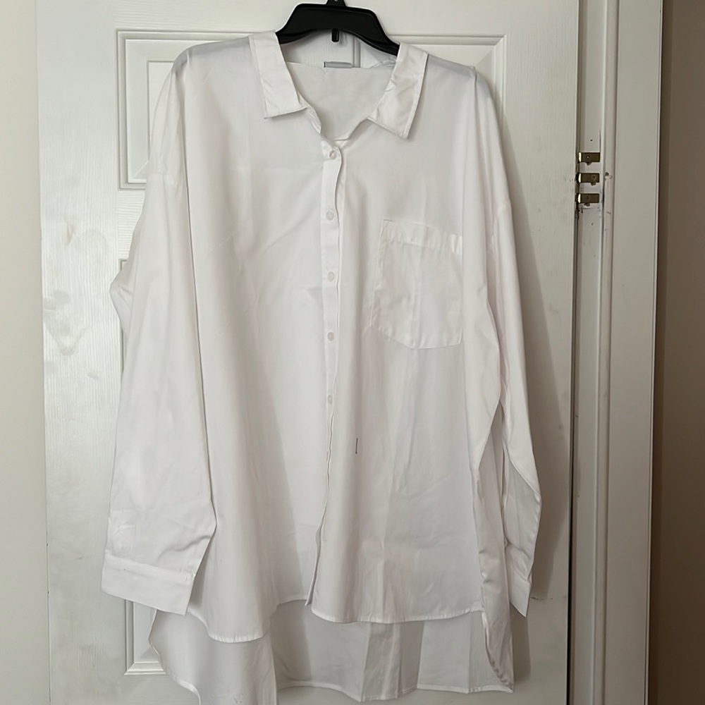 Rue21+ High-Lo Cotton Button Down